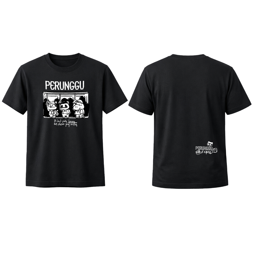 Indierock T-shirt Band Perunggu CRSL Black