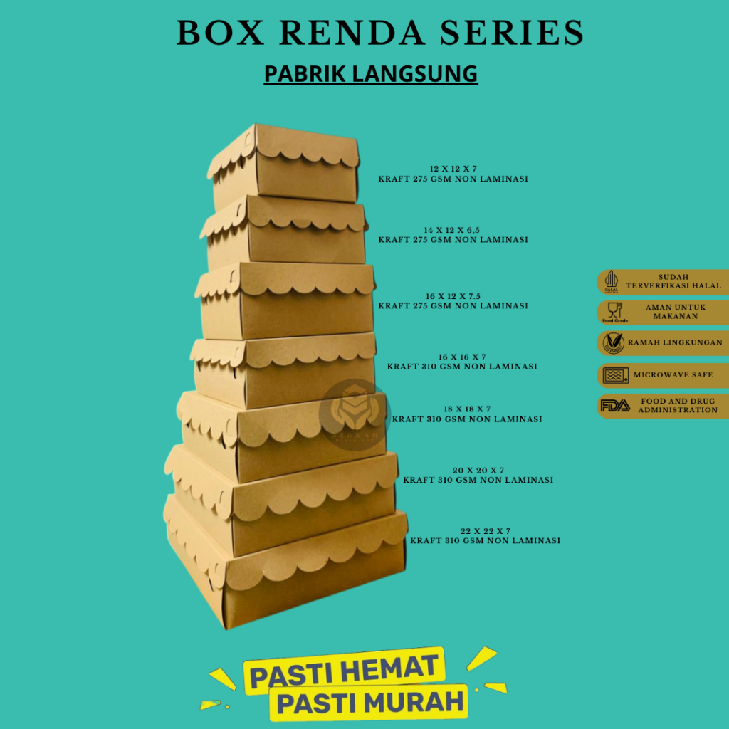 Box Snack 16X16 Dus Nasi Dus 16x16 (BAR69K3-16X16X7)