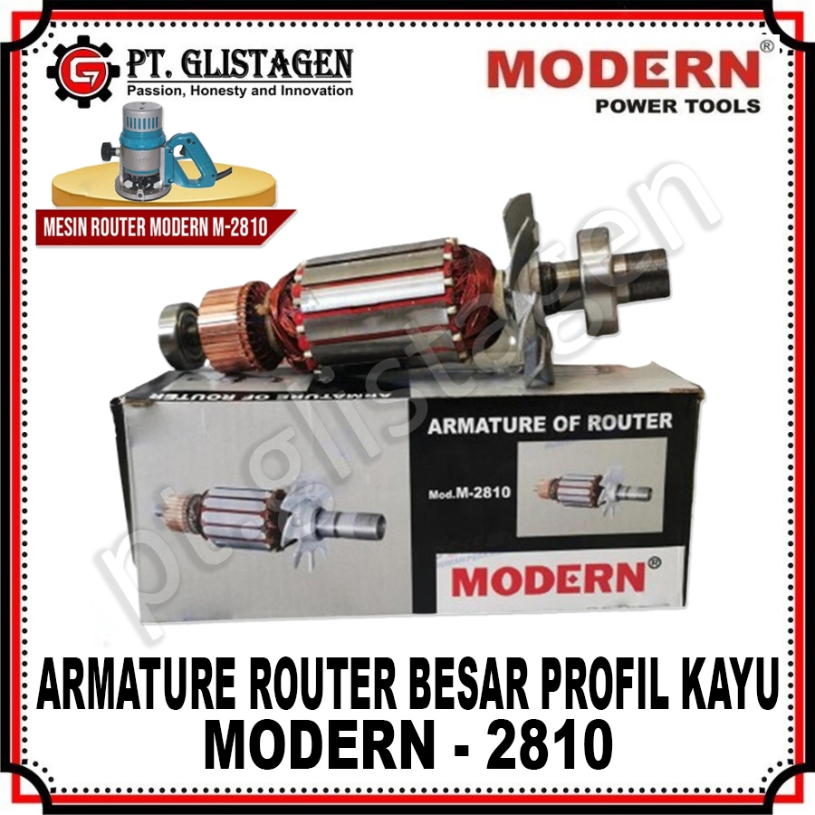 MODERN Armature Angker Mesin Router Profill Trimmer Besar M-2810B 2810 M2810 ORIGINAL MODERN