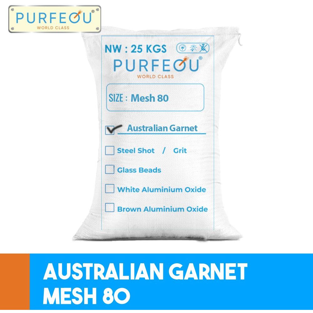 Pasir Garnet Grant Mesh 80 Sandblasting Waterjet Cutting Filtrasi Australian (25Kg)