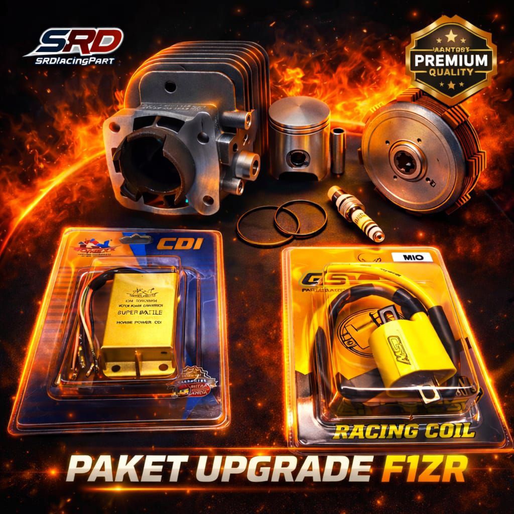 paket Full Upgrade Blok Seher Yamaha Fizr,Force 1 Plus CDI, Koil, Busi,Kopling Assy Fizr force one b
