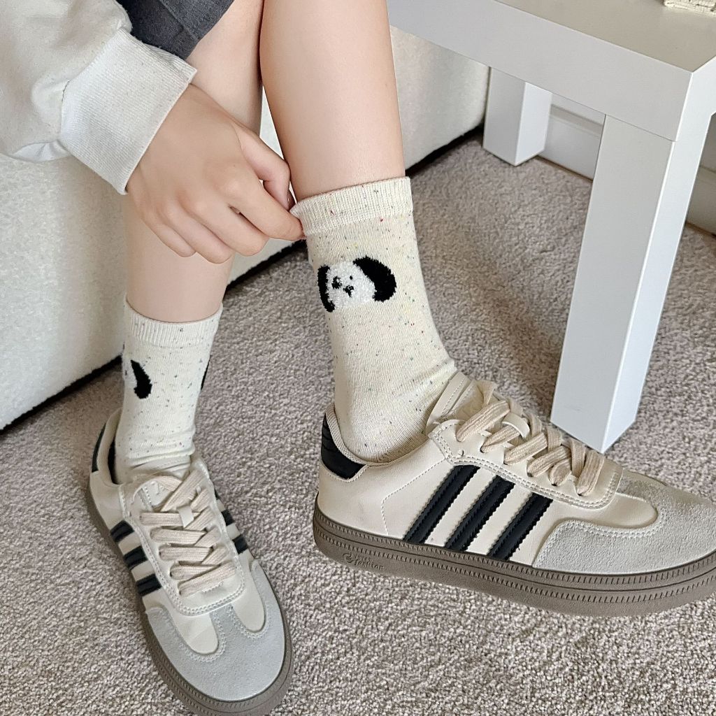 Kaos Kaki Panjang Wanita Katun Motif Kartun Lucu Cute Cartoon Korean Socks
