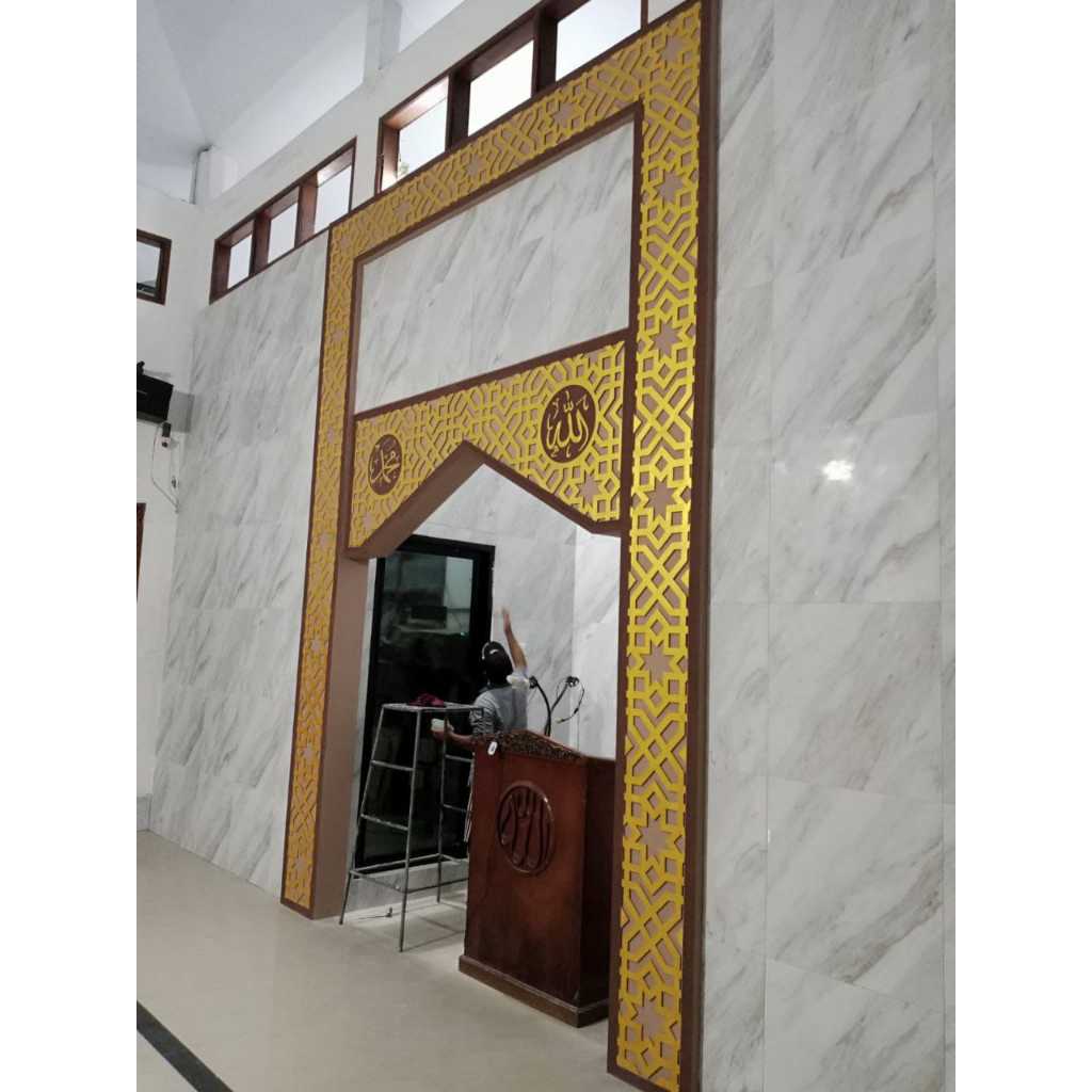 Mihrab GRC Unik untuk Masjid Depok