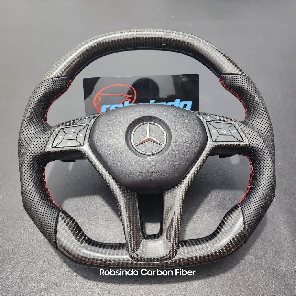 stir setir steering wheel mercedes w204 w205 w212 GLK carbon