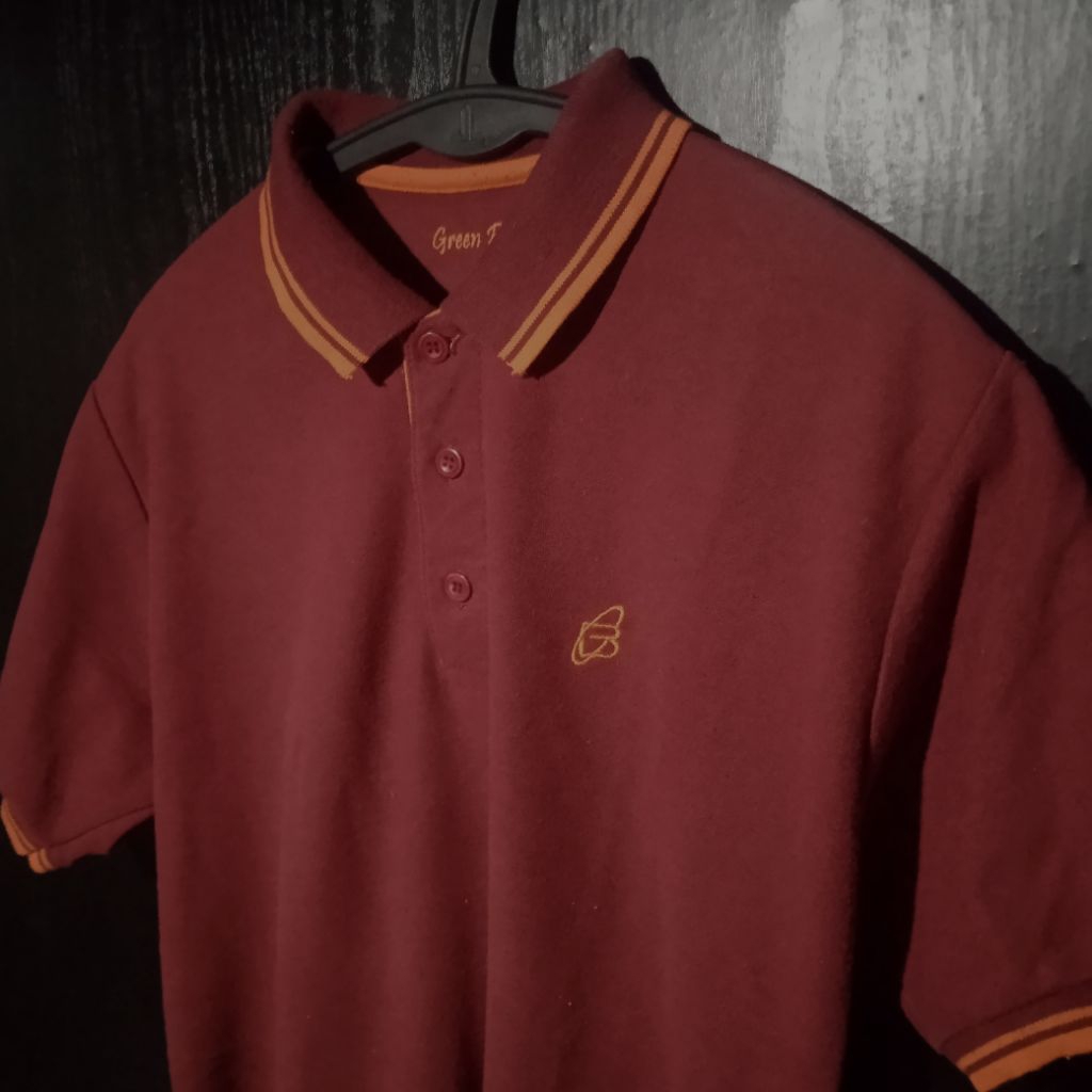 Poloshirt Green Berets Old Red