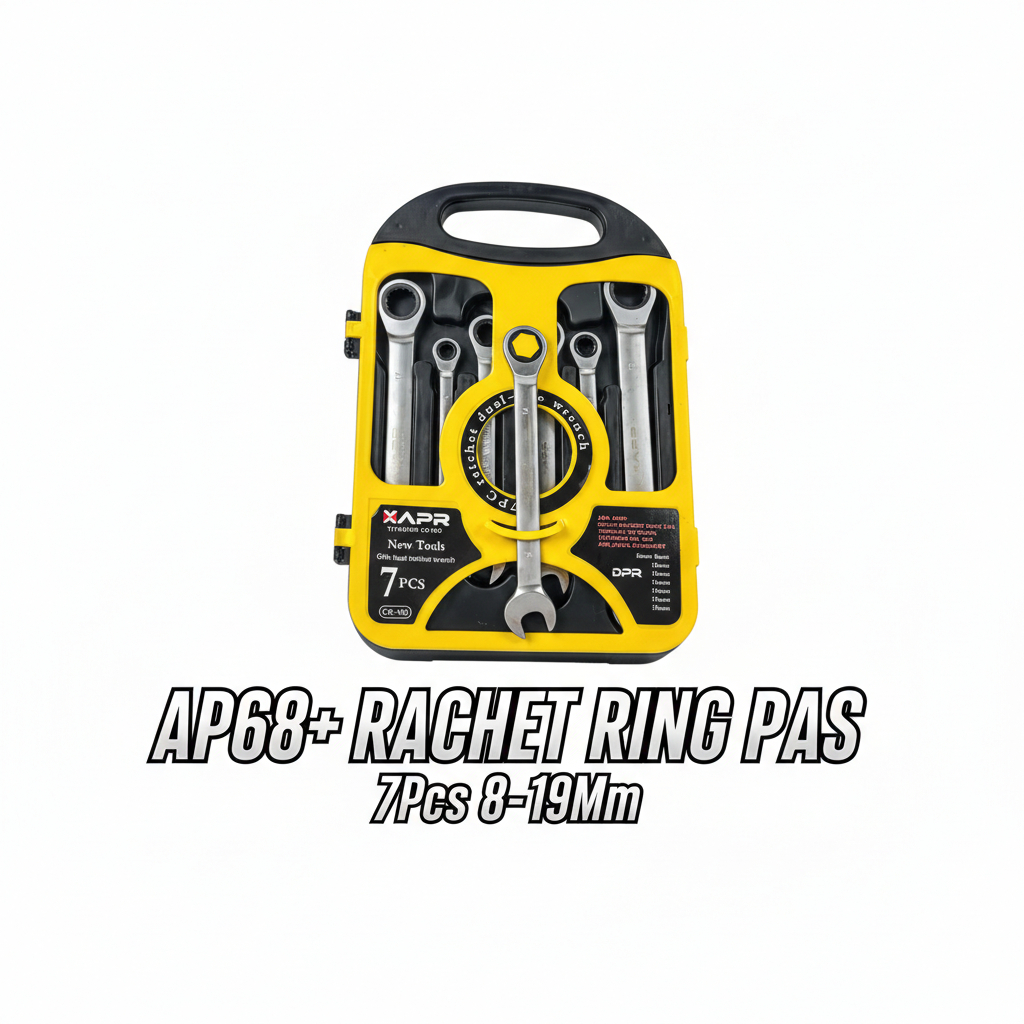 KUNCI RACHET Ring Pas Rachet 8mm-19mm APR AP68+ lebih presisi dan nyaman digunakan bergaransi
