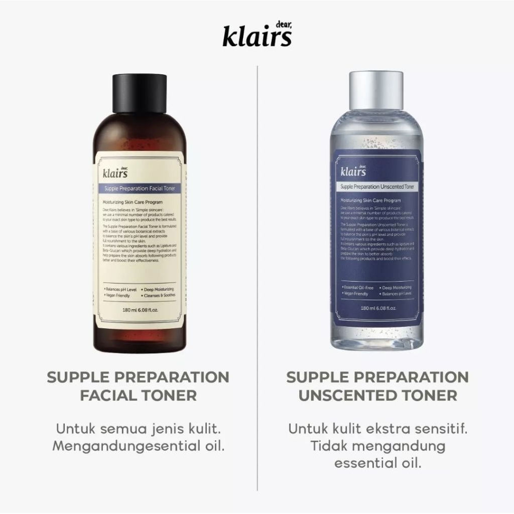 CLEARANCE NEAR EXP Dear, Klairs Supple Preparation Toner (Original & Unscented)