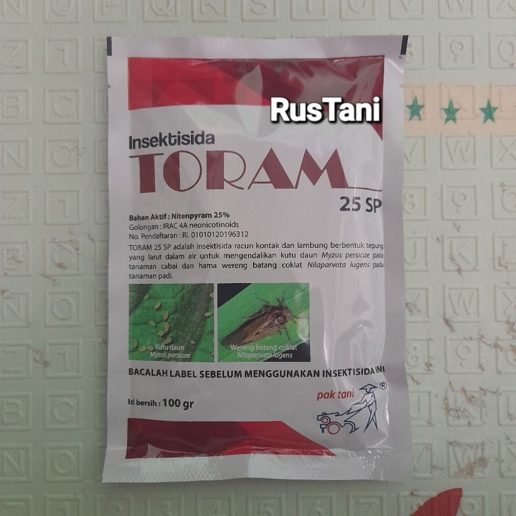 Insektisida TORAM 25SP 100Gr Bahan aktif : Nitenpiram 25%