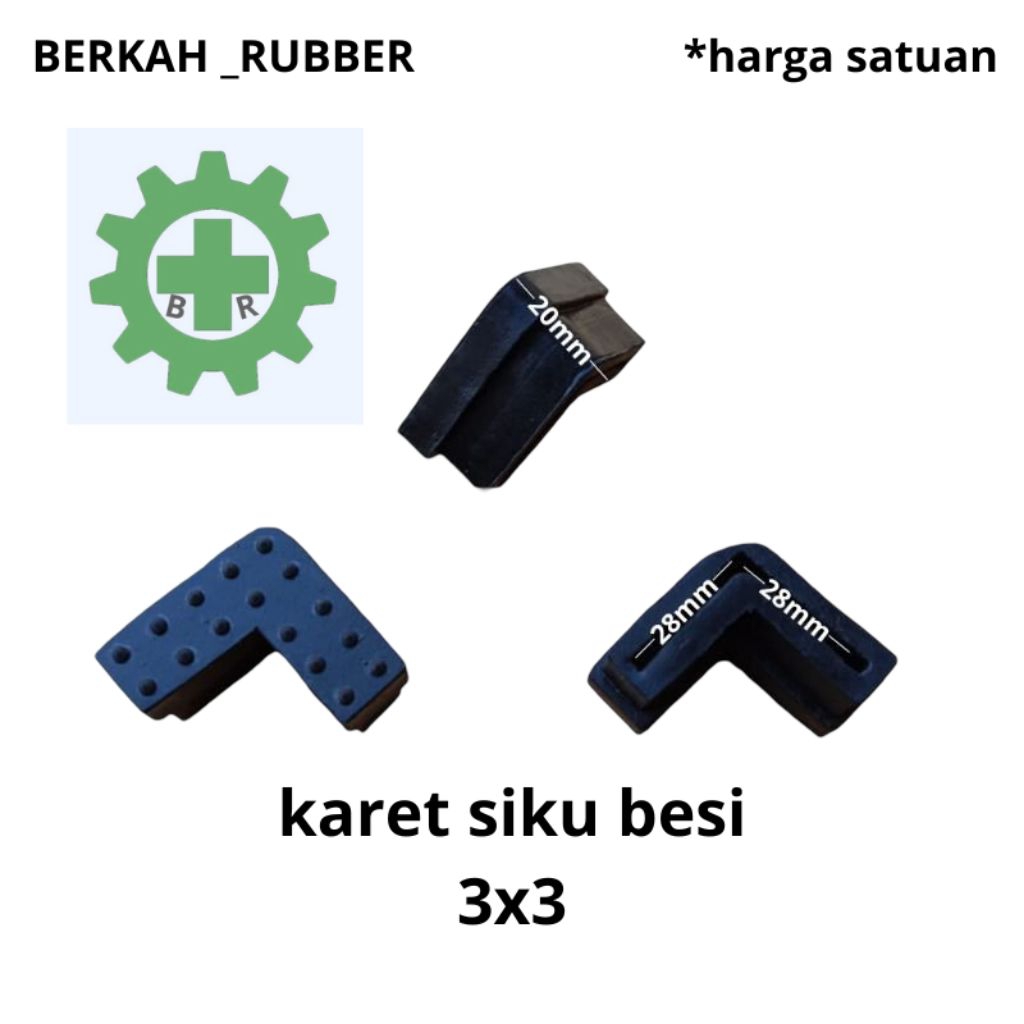 KARET KAKI SIKU 3X3 / KARET KAKI MEJA / KURSI / BESI