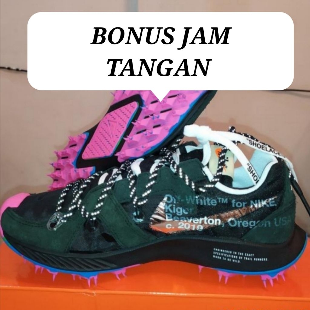 Sepatu Nike zoom Terra kiger 5 off white black
