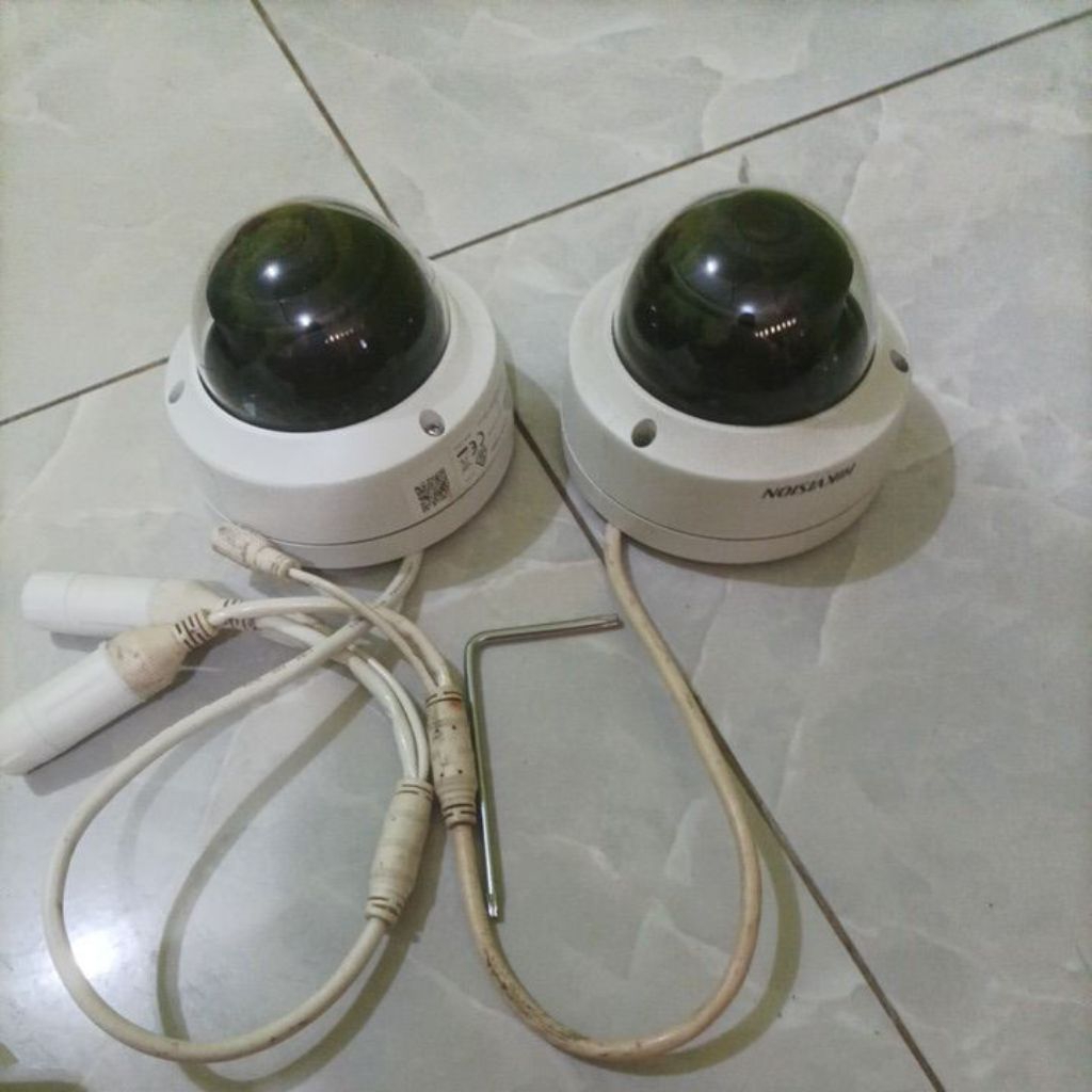 2 unit cctv Hikvision IP kamera ds-2cd3123g0-ixm 2.8mm support micro sd 2mp