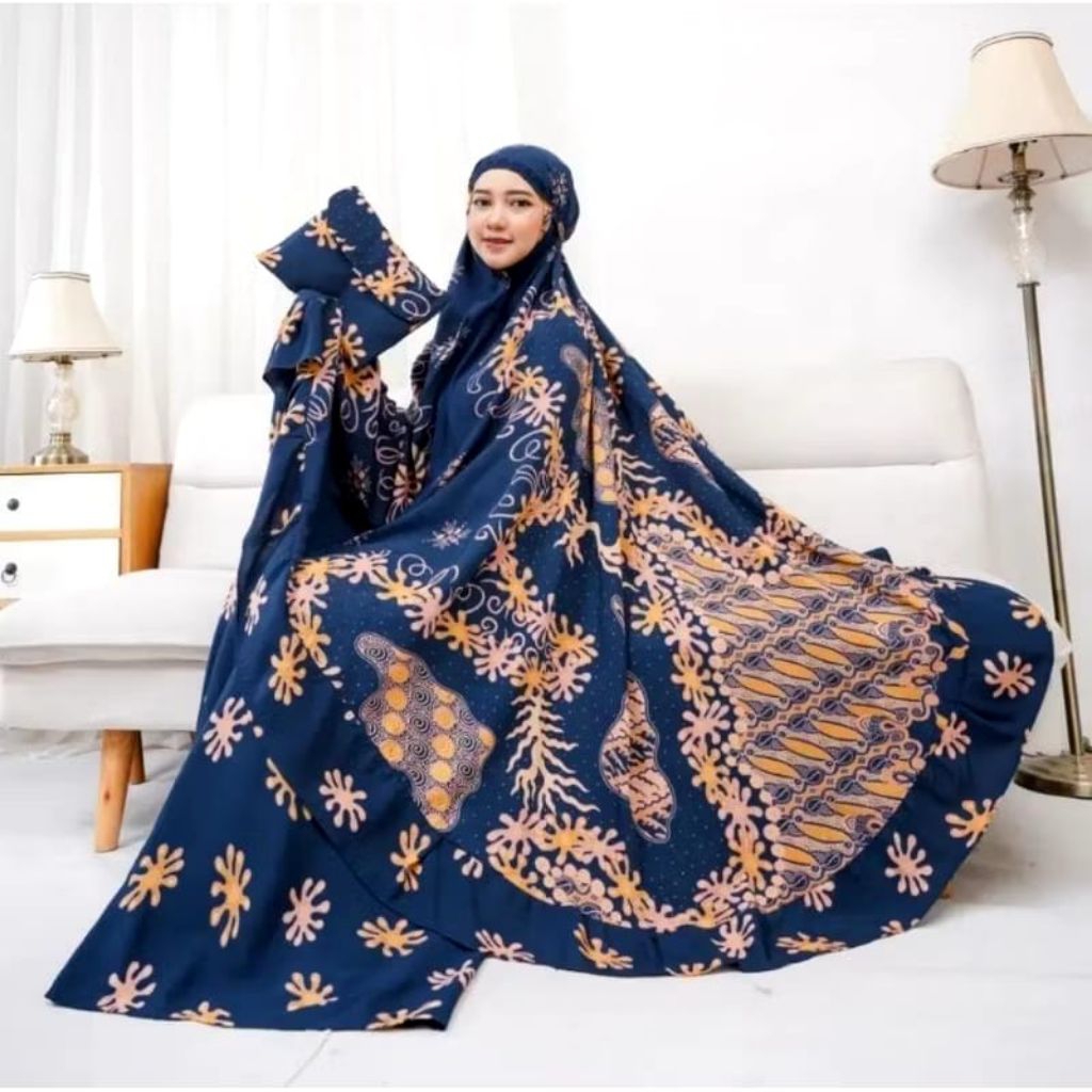 MUKENA BATIK JUMBO | MUKENA KATUN ADEM