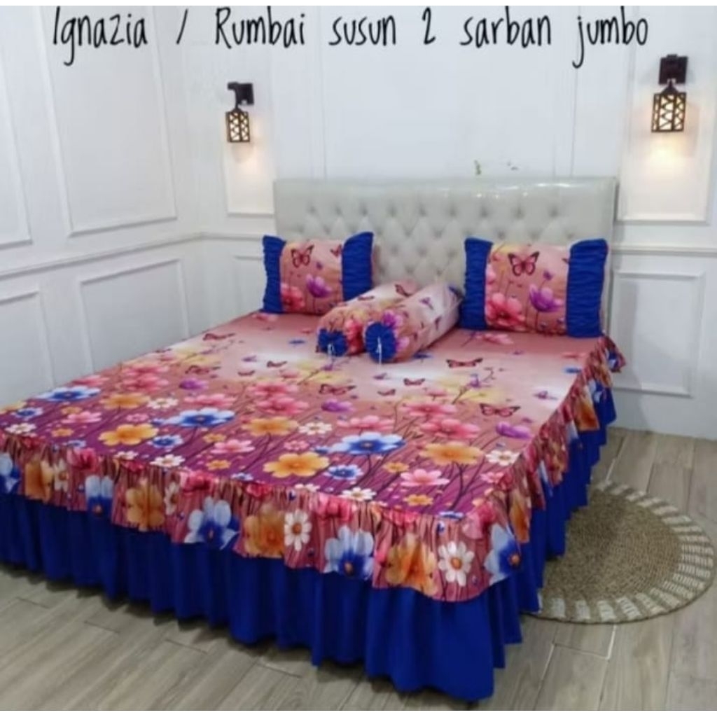 Sprei rumbai Susun 2 Sarban Jumbo UK 180x200x20