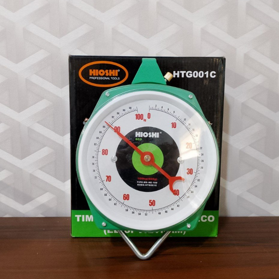 HIOSHI Timbangan Gantung 100Kg 100 Kilo Jarum Manual
