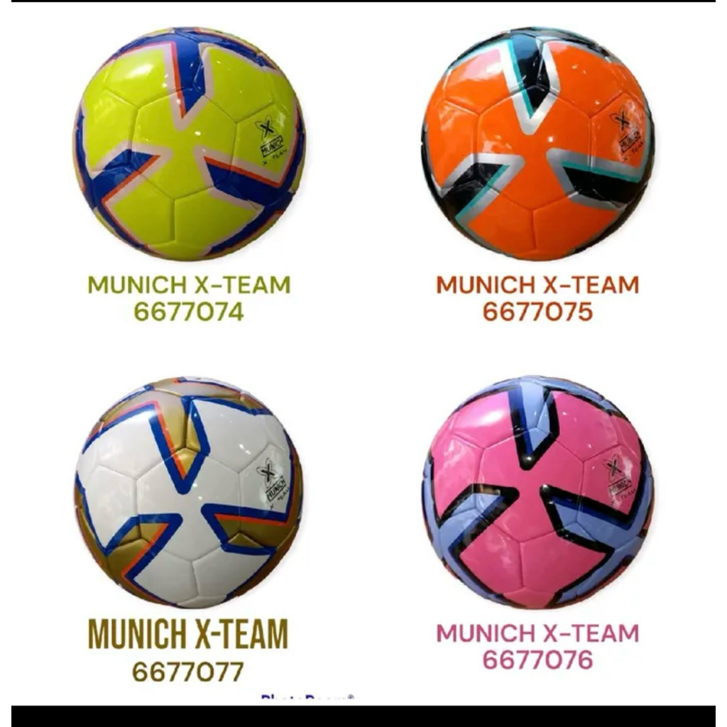 BOLA FUTSAL MUNICH X - TEAM / MUNICH X-TEAM SIZE 4 BONUS PENTIL JARING ORIGINAL