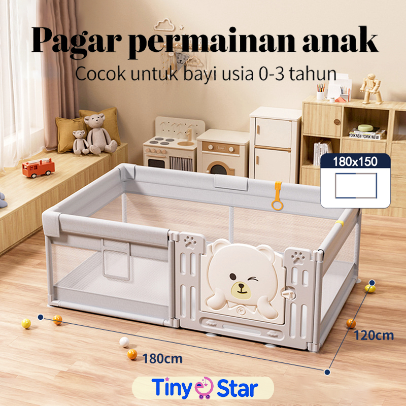 Pagar Bayi Panda Pagar Mainan Anak Baby Fence Kokoh Play Fence Pagar Anak Baby Fence