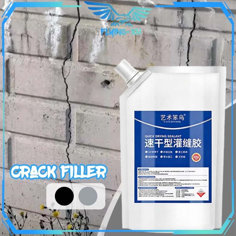 500g Penambal Tembok Retak Anti Bocor Penutup Retakan Dinding Tembok Retak Penambal Penutup Retak Te