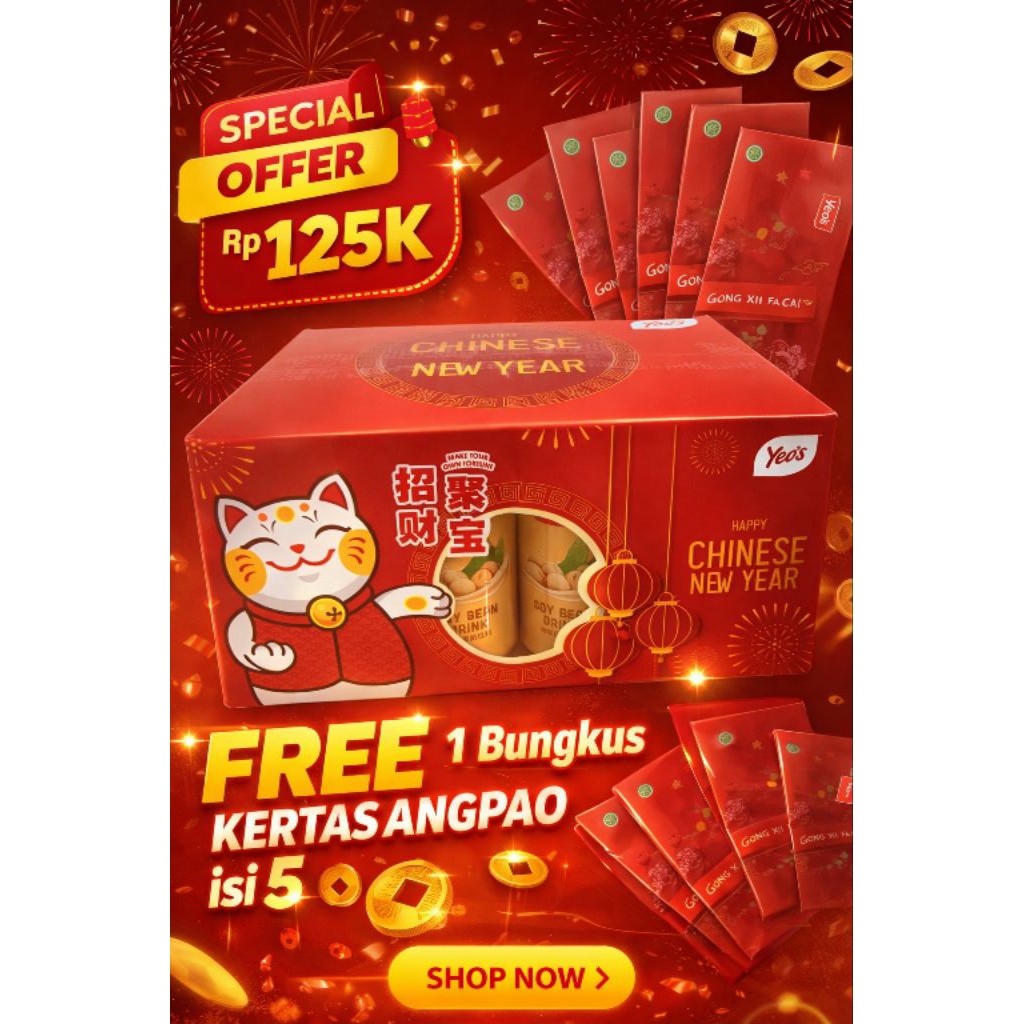 YEOS SOYA KEMASAN IMLEK 1 DOS ISI 12 KALENG