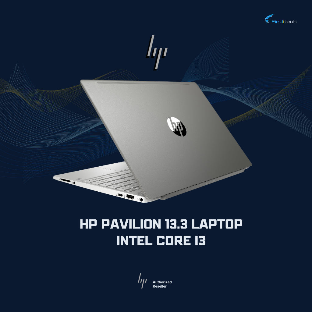 HP Pavilion 13.3 Full HD Laptop, Intel Core i3, 8GB RAM, 128GB SSD, Silver
