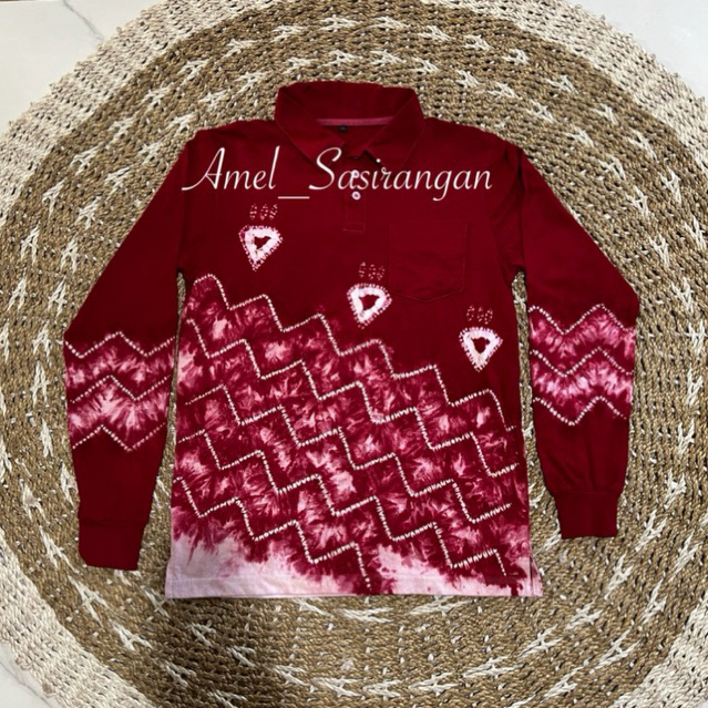 [READY]Kaos sasirangan merah putih kemerdekaan 17 agustus Banjar size XL XXL by Amel_sasirangan