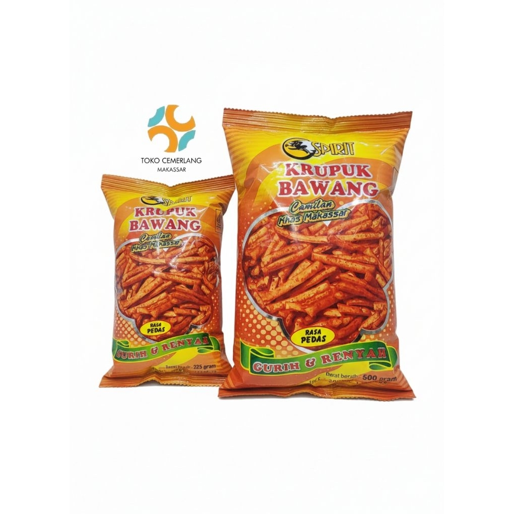 KERUPUK BAWANG SPIRIT CEMILAN KHAS MAKASSAR