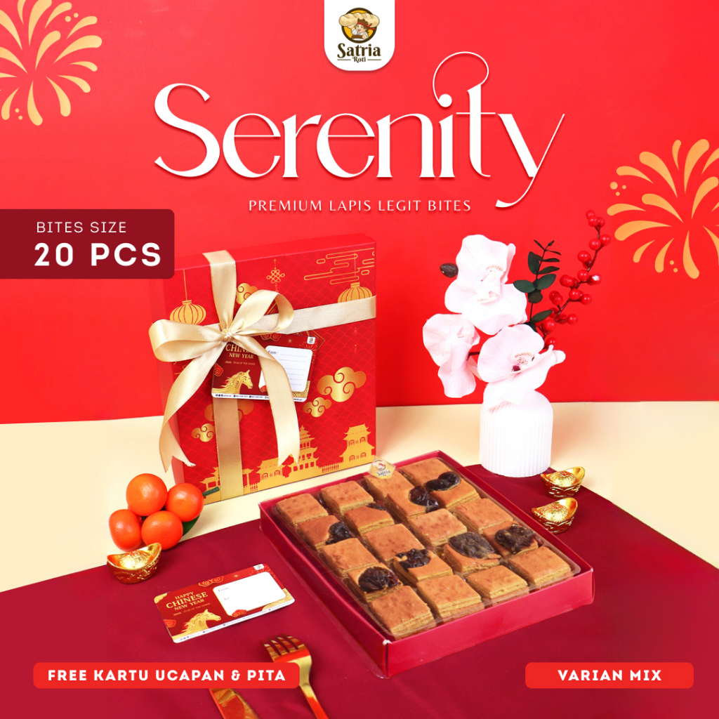 [SATRIA ROTI] Serenity Premium Lapis Legit Bites Hampers Imlek / Parcel Imlek / Chinese New Year Ham