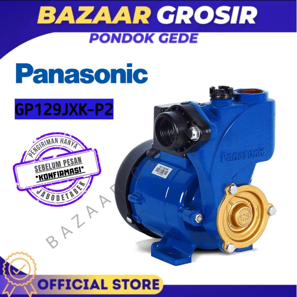 POMPA AIR PANASONIC GP-129JXK-P2/GP129JXK/GP 129JXK – JET PUMP LISTRIK KUAT & TAHAN LAMA