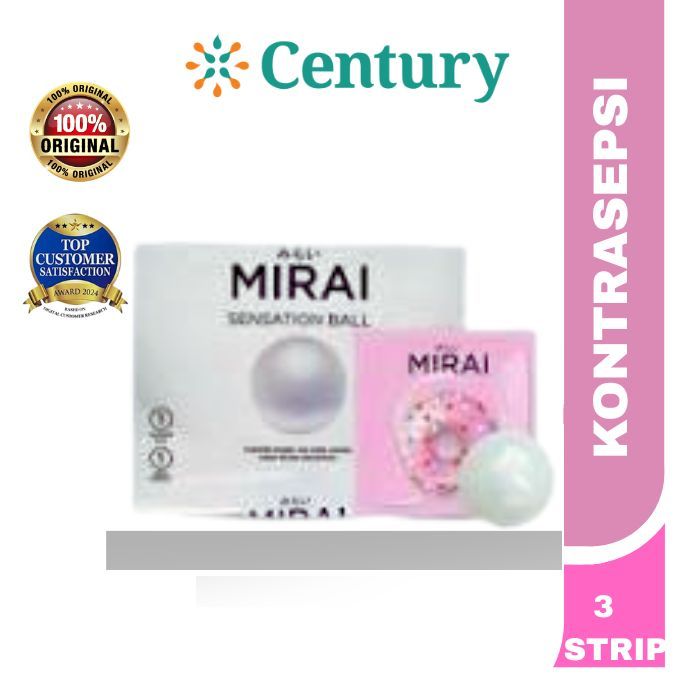 MIRAI CONDOM BALL&DOTS ISI 1 PCS / KONTRASEPSI LAKI-LAKI / CONDOM
