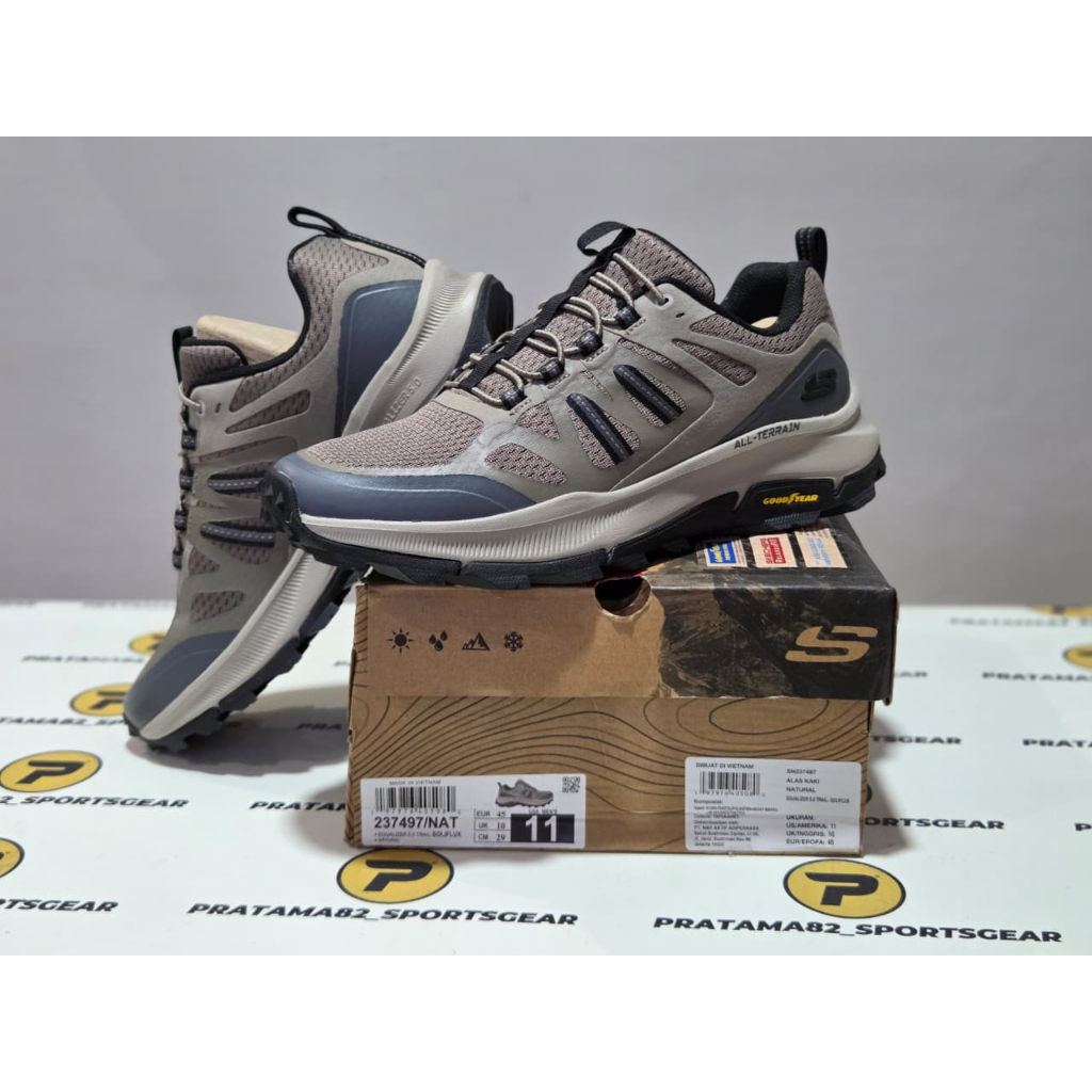SIZE 45 ( 29 CM ) ORIGINAL ASLI SKECHERS RF EQUALIZER 5.0 TRAIL SOLIFLUX GOODYEAR SEPATU PRIA GUNUNG