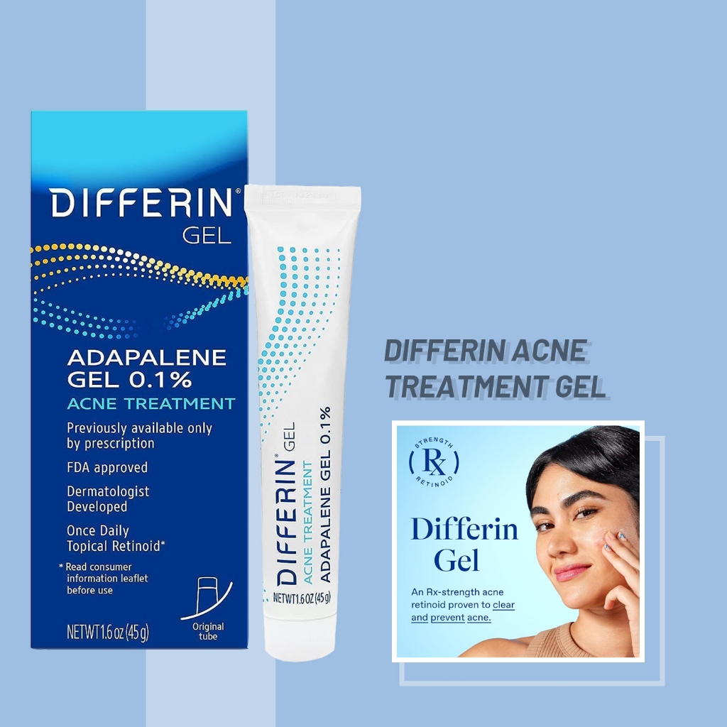 Differin Acne Treatment Gel 15g - Adapalene Gel 0.1%
