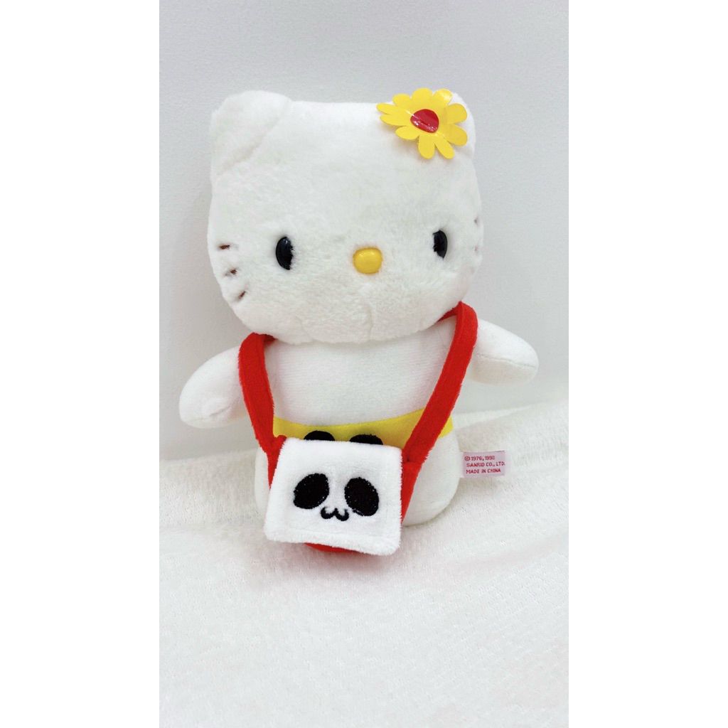 boneka hello kitty jadul vintage tanpa kostum (pakai tas panda)