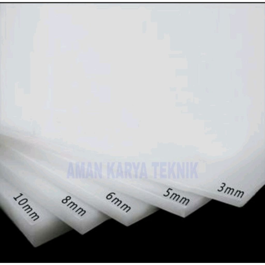 Polypropylene / PP Lembaran ( PP Sheet ) 3 mm x 35 cm x 70 cm