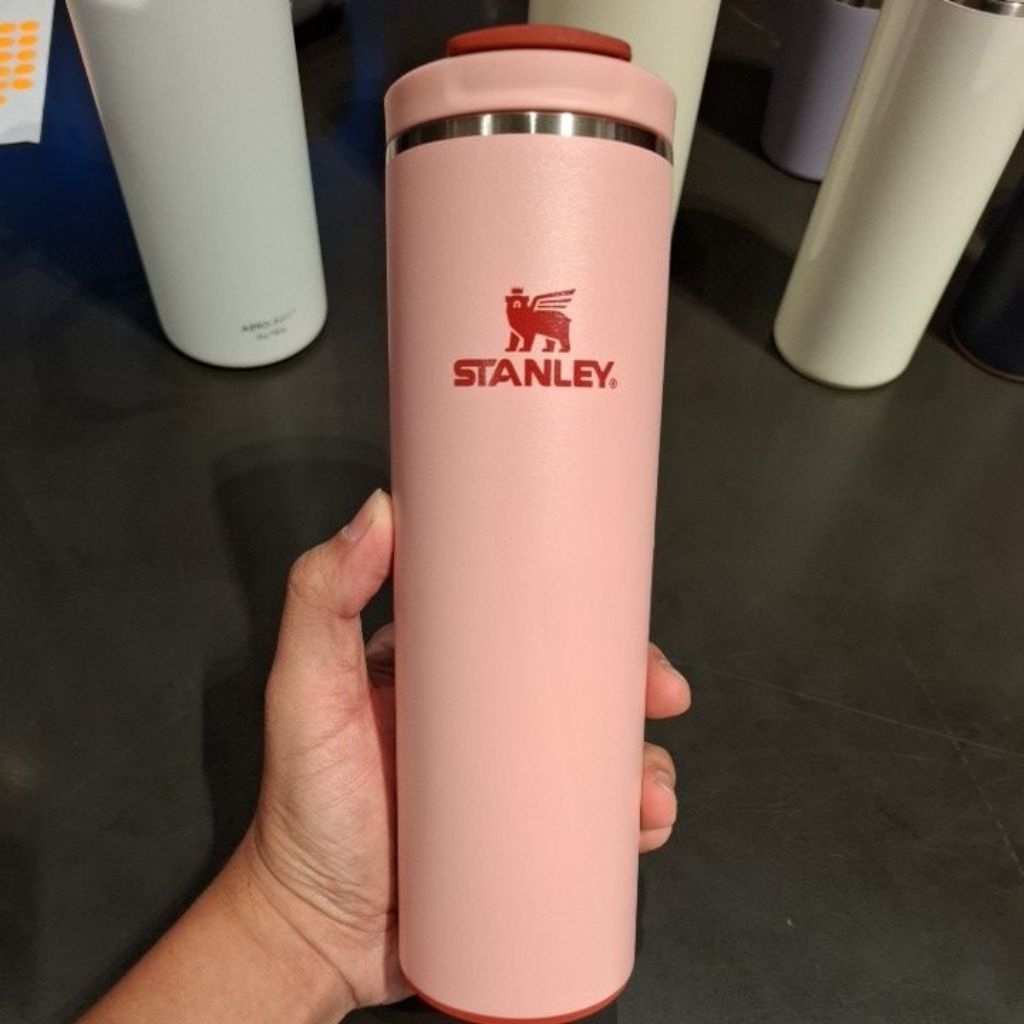Diskon STANLEY TRANSIT FLIPTOP MUG CREAM GLOSS 16 OZ STAINLESS STEEL