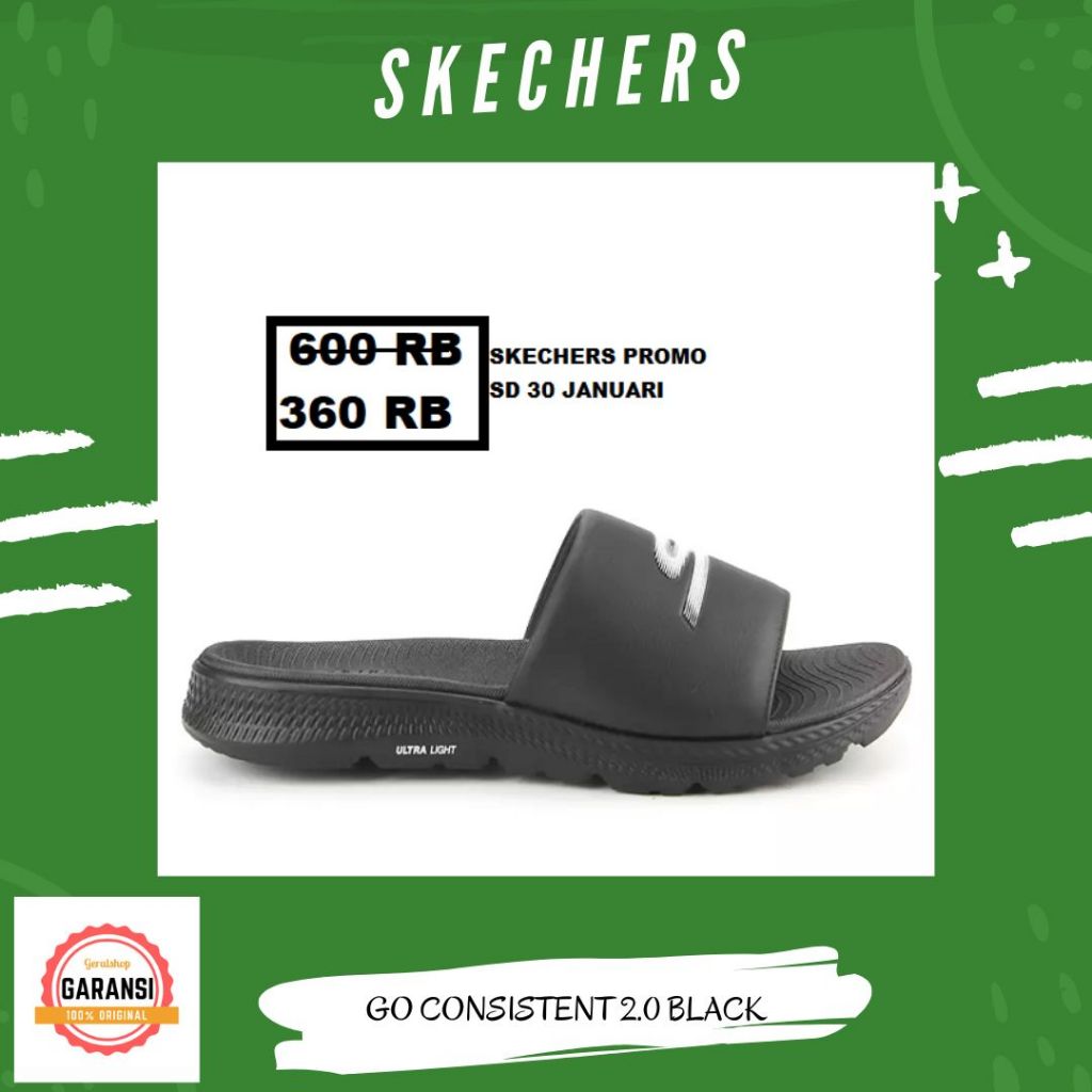 Sandal pria Skechers seri GO CONSISTENT  original 100% SALE