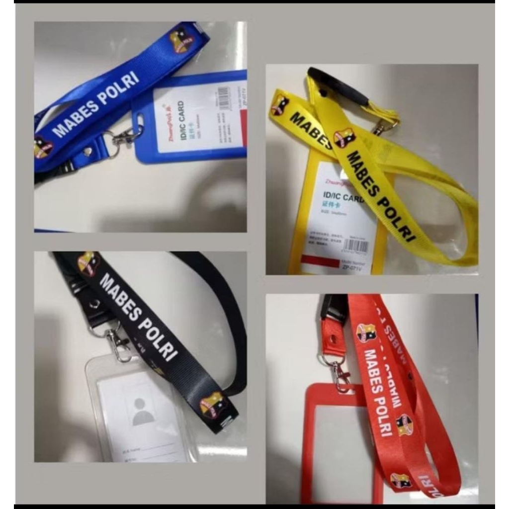 Tali NameTag ID Card Plus Cashing Mabes Polri