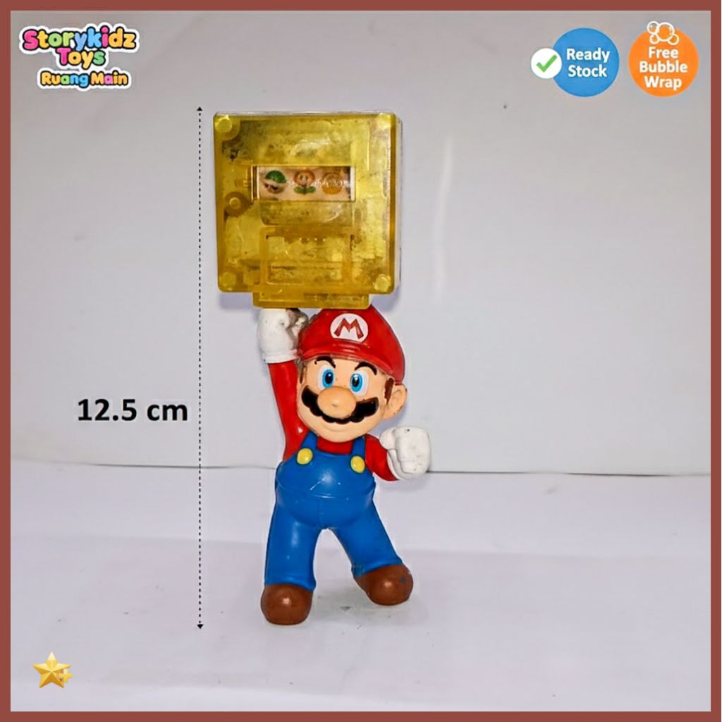Mainan Pajangan Figure Super Mario Bros Nintendo Gameboy Koleksi Video Game Karakter Mario Retro Pre