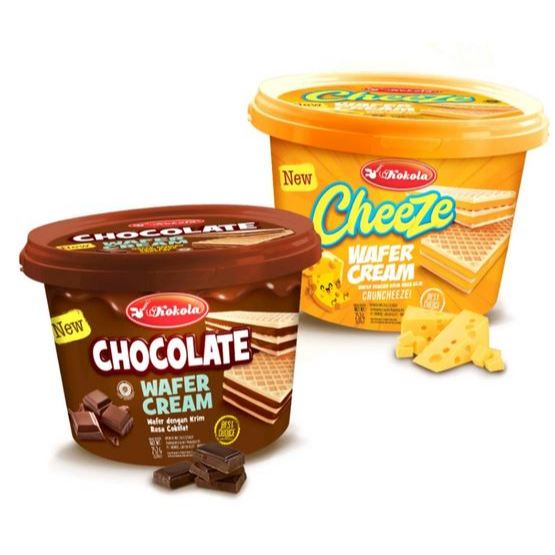 Kokola Wafer Cream Coklat 252gr [ Pcs ]