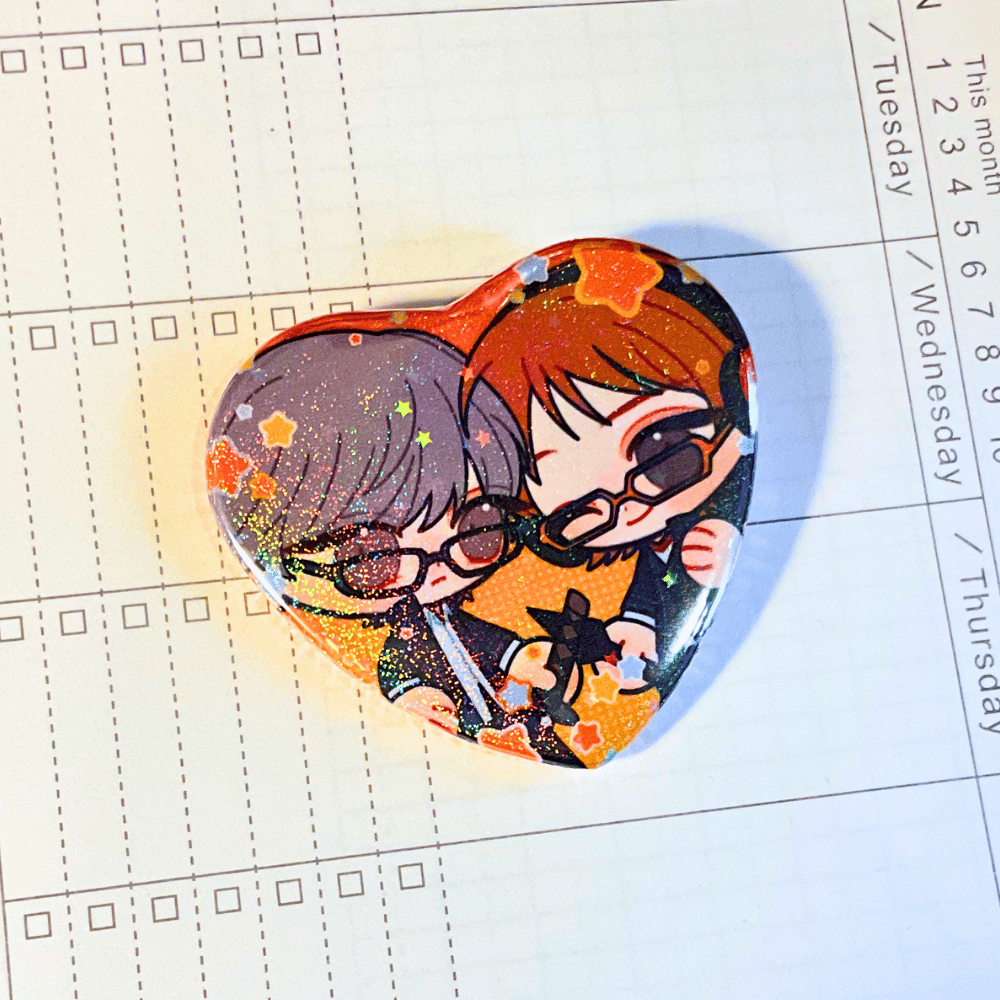 [persona 4] souyo heart badge by shyav