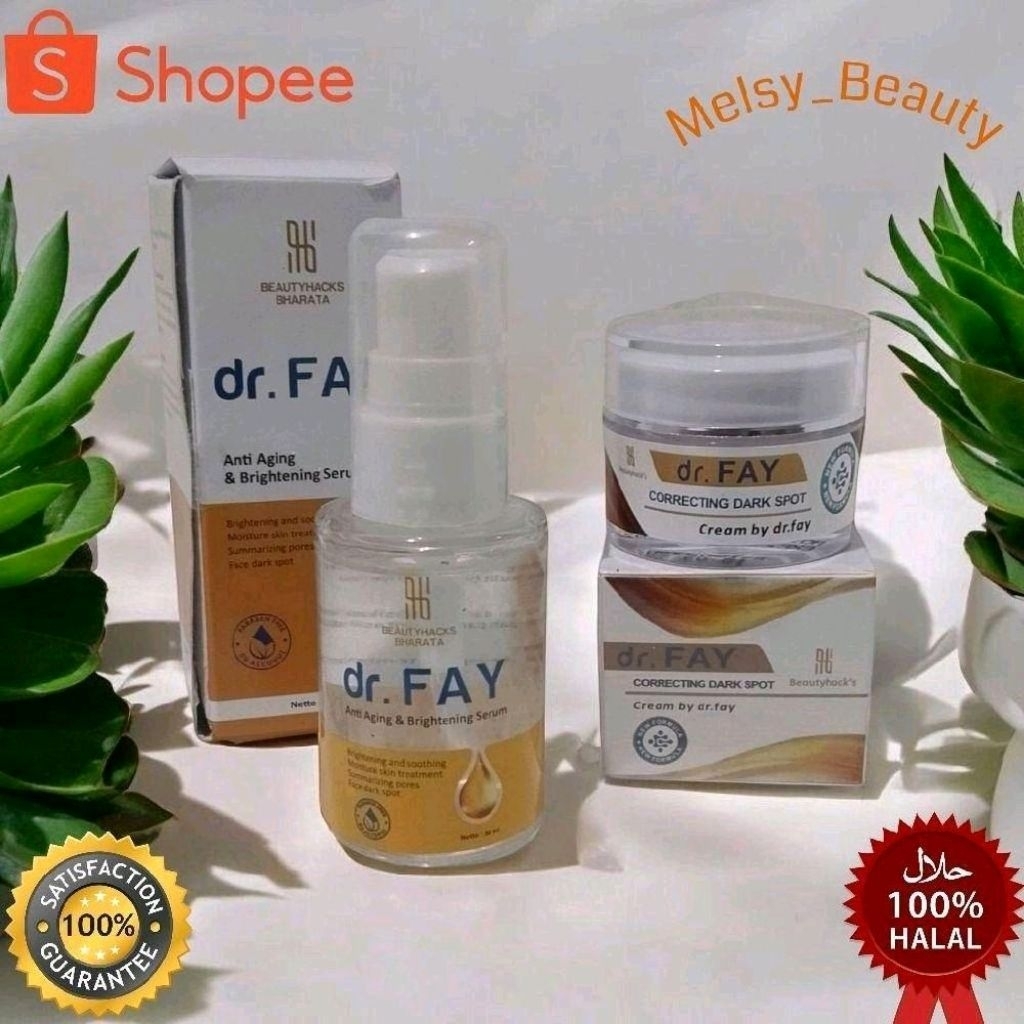 Dr. Fay Anti Aging & Brightening Serum & Correcting Dark Spot Cream by dr.fay Halal 100% Melsy_Beaut