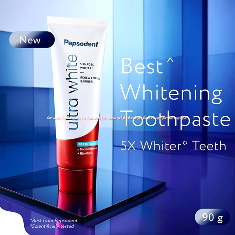 Pepsodent 90gr Ultra White Best Whitening Toothpaste 5x Whiter Pasta Gigi Odol Aman Digunakan Bahkan