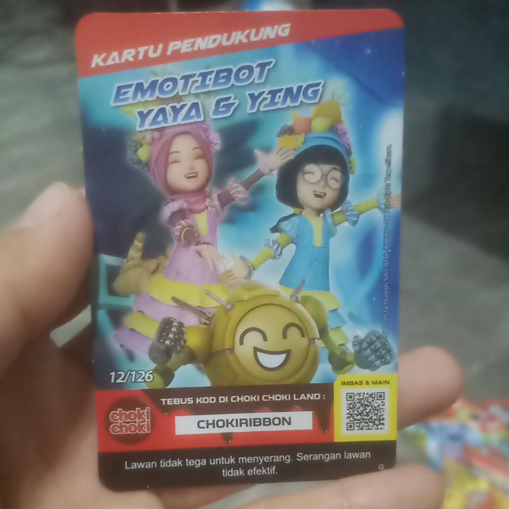 kartu boboiboy kartu pendukung dan kartu boboiboy C