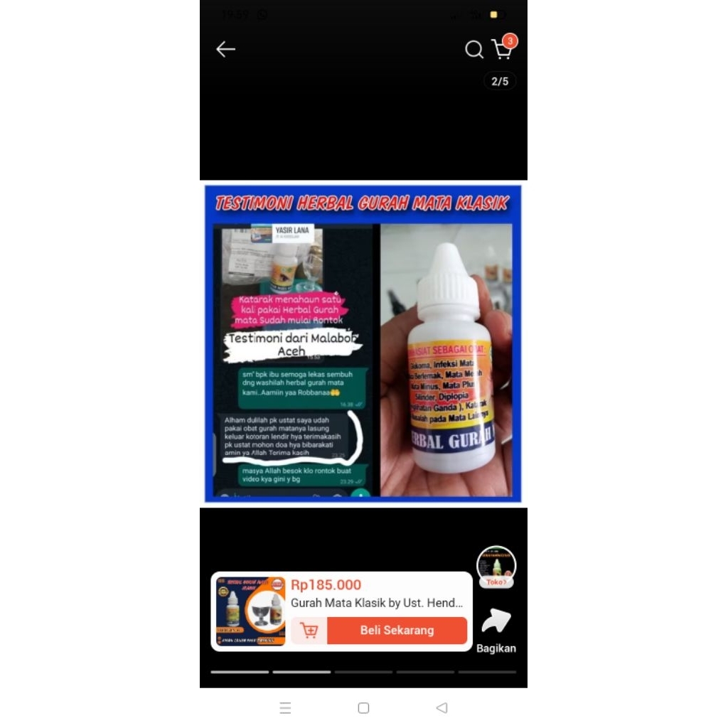 Herbal GurahMata HerbalKlasik ustadz Hendro Original