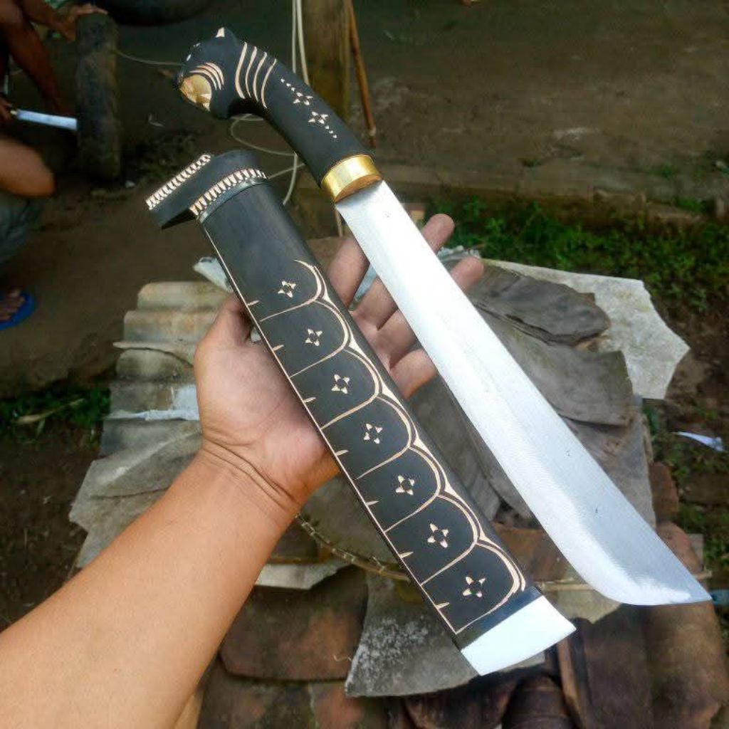 golok pepetan motif macan khas banten