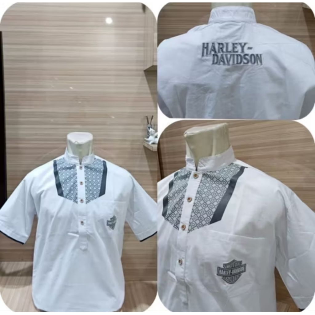 baju koko harley davidson motorcycle kode07 import