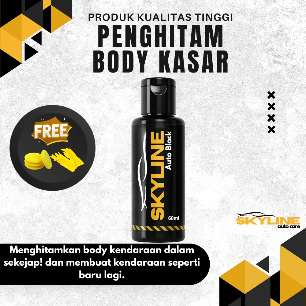 AUTO BLACK PREMIUM Penghitam Body Trim Motor /Semir Ban motor/pengkilap body kasar motor