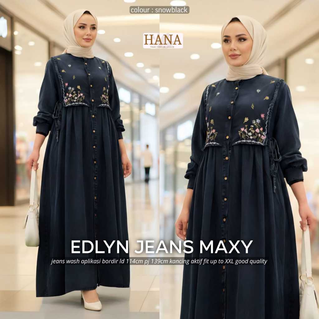 Pakaian Wanita HQ EDLYN JEANS MAXY From hANA FASHION STORE