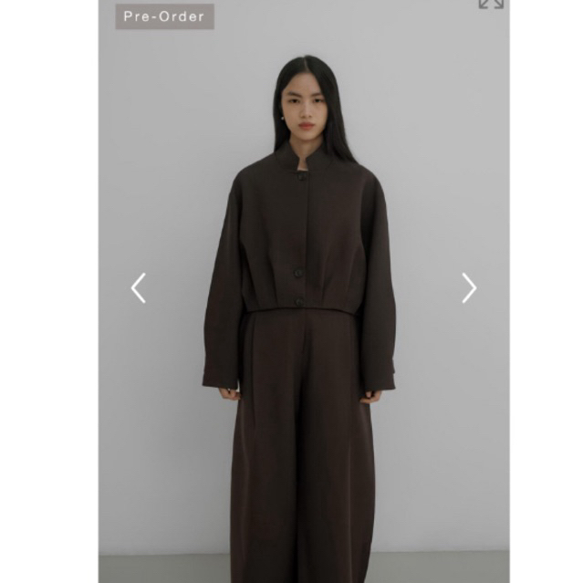 JEDDA Semi Cropped Blazer (Bistre) size S