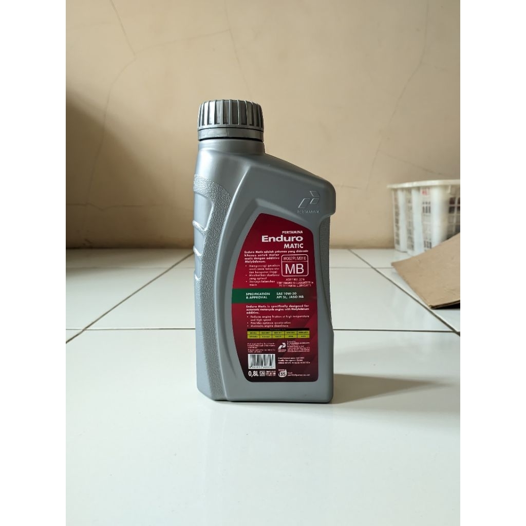 Enduro Matic 0.8L SAE 10W-30 Oli Motor Matic Honda Beat Vario 125 Scoopy Genio Yamaha Mio Original