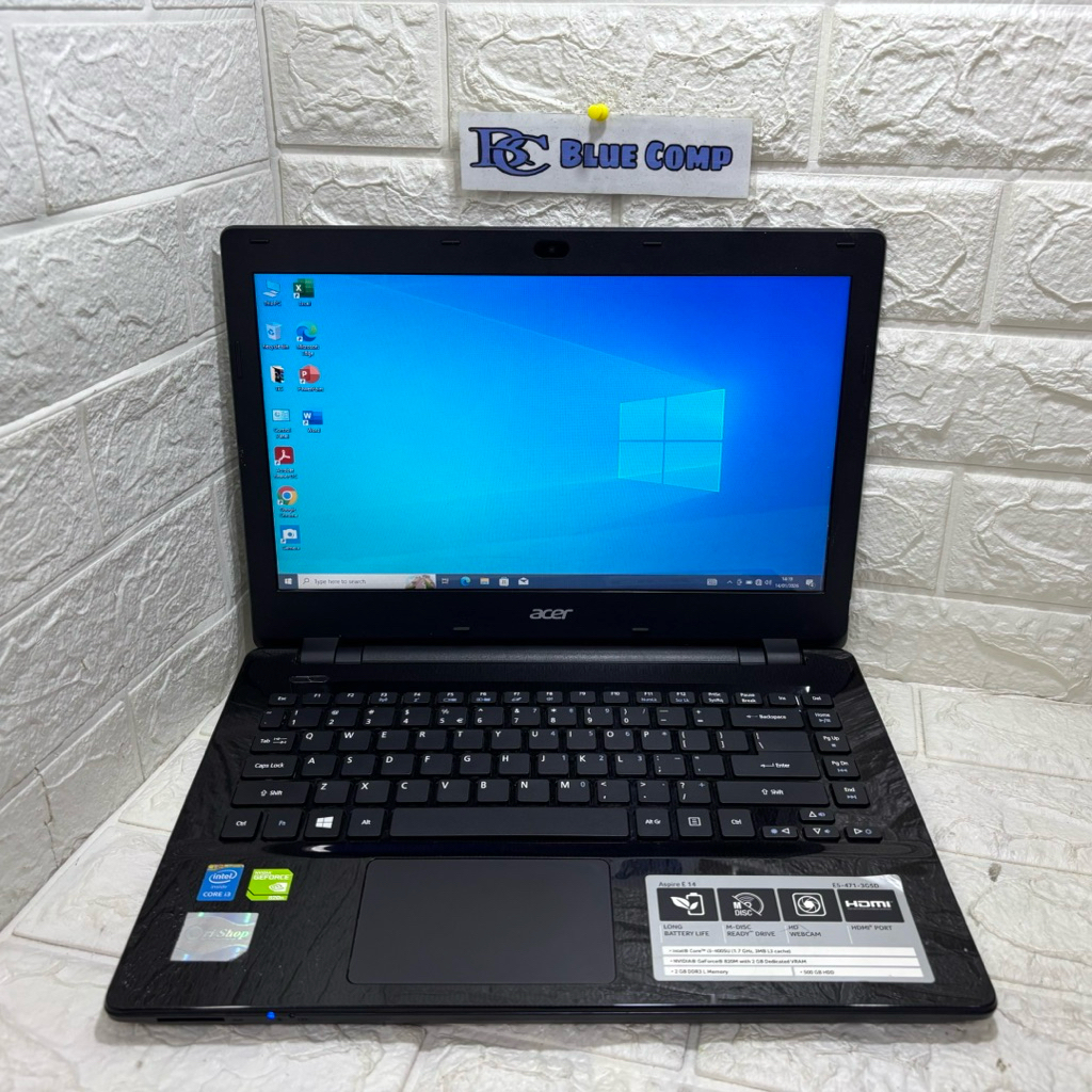Laptop Gaming Acer Aspire VGA Nvidia Ram 8 GB SSD 128+HDD 500 Laptop Editing Desain Murah