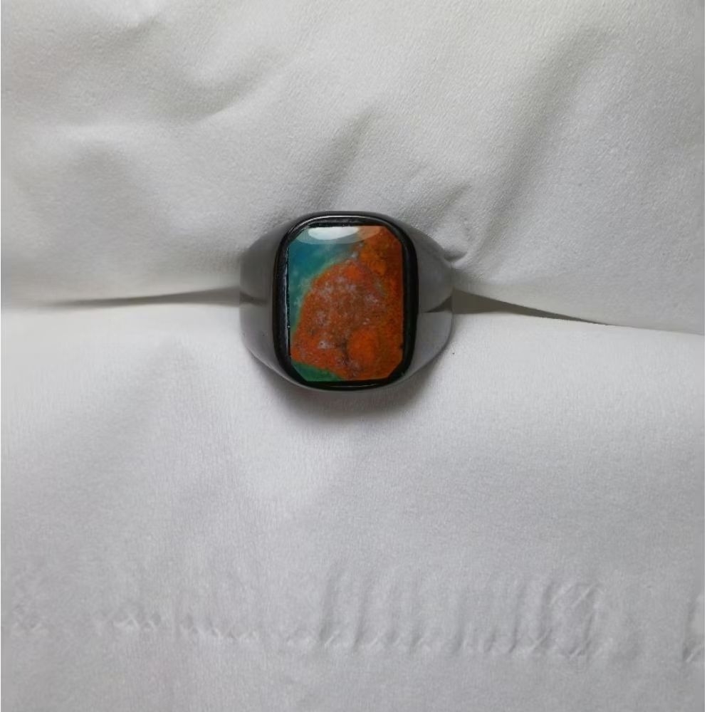 cincin bacan kembang kotak natural elegan